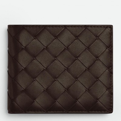 Bottega Veneta Bi-fold Wallet in Fondant Intrecciato Calfskin BVBS12559