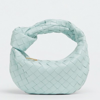 Bottega Veneta BV Jodie Mini Bag In Teal Washed Intrecciato Lambskin BVBS12320