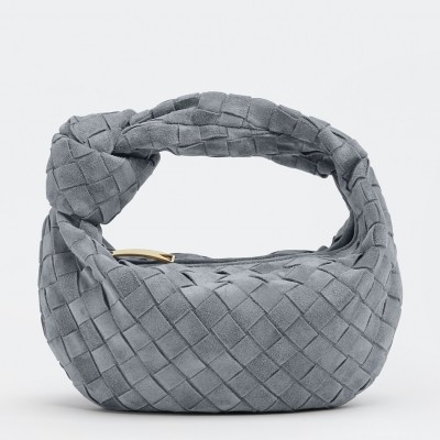 Bottega Veneta BV Jodie Mini Bag In Thunder Intrecciato Suede BVBS12321