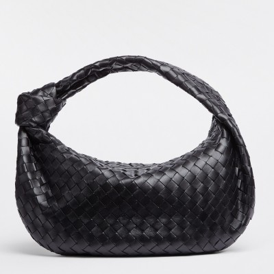 Bottega Veneta BV Jodie Small Bag In Black Intrecciato Leather BVBS12326