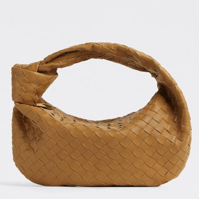 Bottega Veneta BV Jodie Small Bag In Caramel Intrecciato Leather BVBS12327