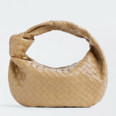 Bottega Veneta BV Jodie Teen Bag In Beige Intrecciato Leather BVBS12330