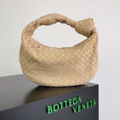 Bottega Veneta BV Jodie Teen Bag In Porridge Suede Calfskin BVBS12337