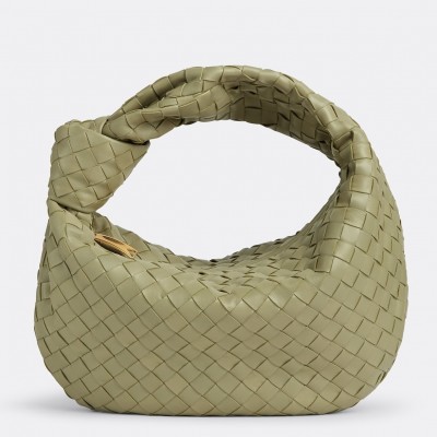 Bottega Veneta BV Jodie Teen Bag In Travertine Intrecciato Leather BVBS12341