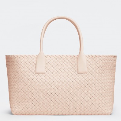 Bottega Veneta Cabat Medium Bag In Melon Intrecciato Lambskin BVBS12076