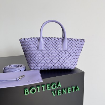 Bottega Veneta Cabat Mini Bag In Wisteria Intrecciato Lambskin BVBS12088