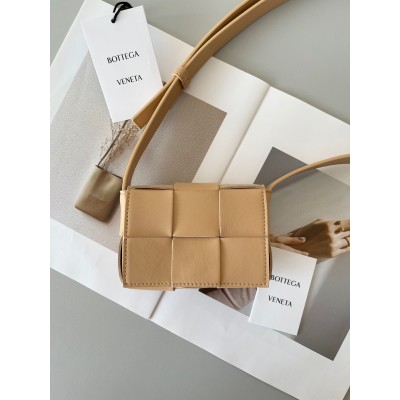 Bottega Veneta Candy Cassette Bag In Almond Lambskin BVBS12106