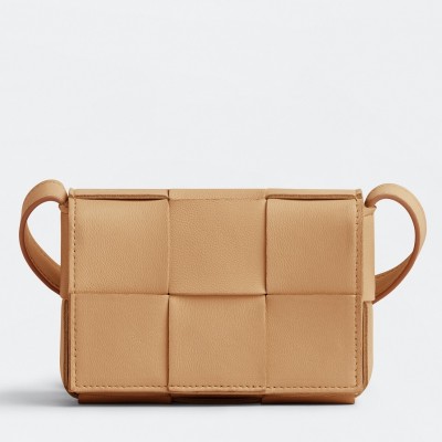 Bottega Veneta Candy Cassette Bag In Almond Lambskin BVBS12106