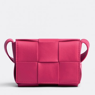 Bottega Veneta Candy Cassette Bag In Cranberry Lambskin BVBS12108