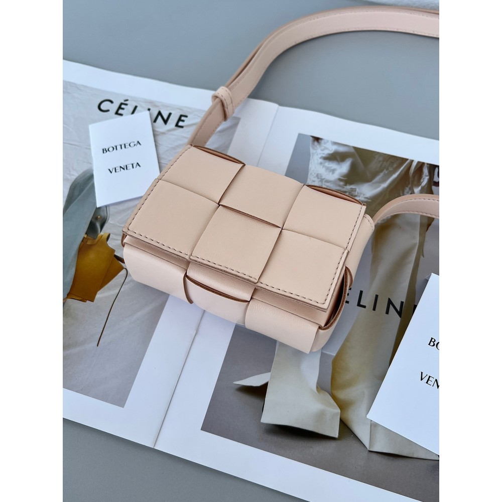 Bottega Veneta Candy Cassette Bag In Melon Washed Lambskin BVBS12109