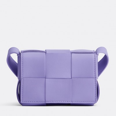 Bottega Veneta Candy Cassette Bag In Wisteria Lambskin BVBS12113