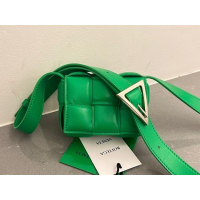 Bottega Veneta Candy Padded Cassette Bag In Parakeet Lambskin BVBS12116