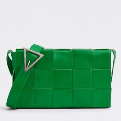 Bottega Veneta Cassette Bag In Parakeet Wrinkled Calfskin BVBS12137