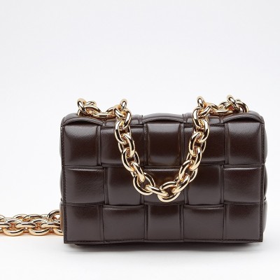 Bottega Veneta Chain Cassette Bag In Black Calfskin BVBS12207