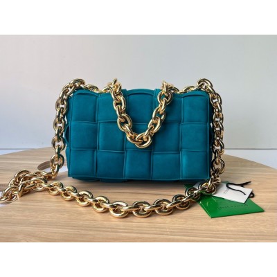 Bottega Veneta Chain Cassette Bag In Blaster Suede BVBS12208