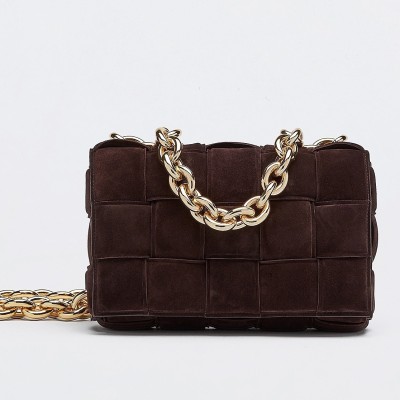 Bottega Veneta Chain Cassette Bag In Fondant Suede BVBS12212