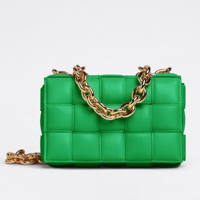 Bottega Veneta Chain Cassette Bag In Parakeet Lambskin BVBS12220