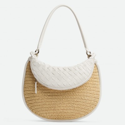 Bottega Veneta Gemelli Medium Bag in Natural Raffia BVBS12293