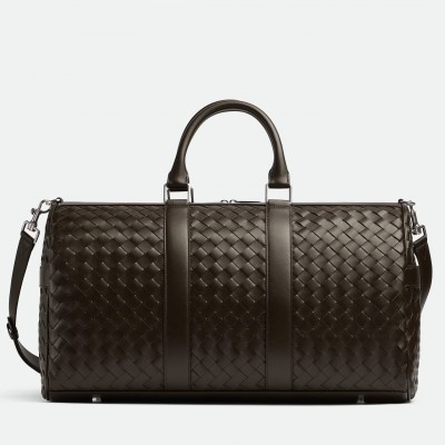 Bottega Veneta Medium Duffle Bag in Fondant Intrecciato Calfskin BVBS12286