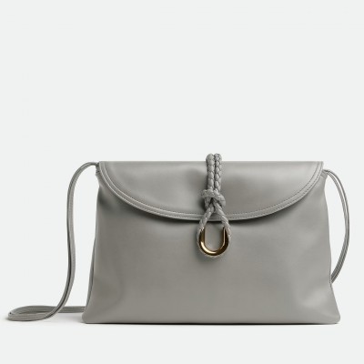 Bottega Veneta Medium Liberta Bag in Grey Calfskin BVBS12393