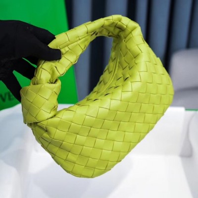 Bottega Veneta Mini BV Jodie Bag In Kiwi Woven Leather BVBS12353