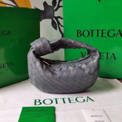 Bottega Veneta Mini BV Jodie Bag In Thunder Woven Leather BVBS12362