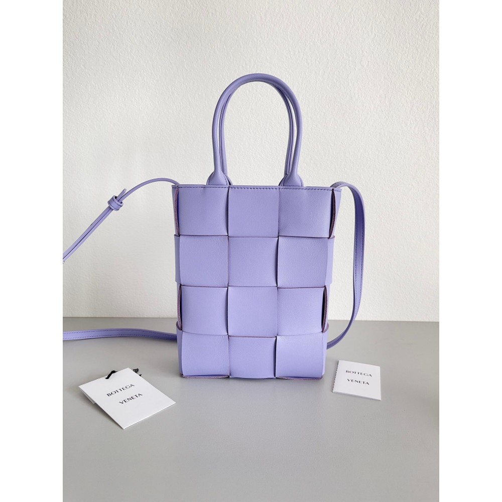 Bottega Veneta Mini Cassette Tote Bag In Wisteria Lambskin BVBS12554