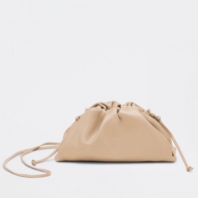 Bottega Veneta Mini Pouch In Beige Calfskin BVBS12460