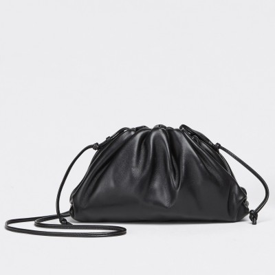 Bottega Veneta Mini Pouch In Black Calfskin BVBS12462