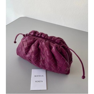 Bottega Veneta Mini Pouch In Cinnabar Intrecciato Lambskin BVBS12468