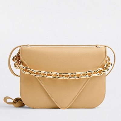 Bottega Veneta Mount Medium Envelope Bag In Almond Calfskin BVBS12412