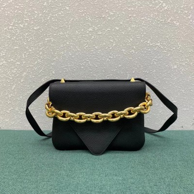 Bottega Veneta Mount Small Bag In Black Leather BVBS12422