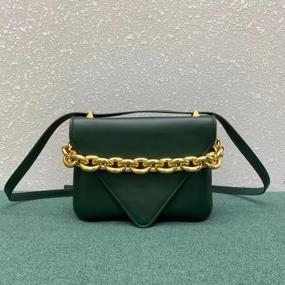 Bottega Veneta Mount Small Bag In Green Calfskin BVBS12424