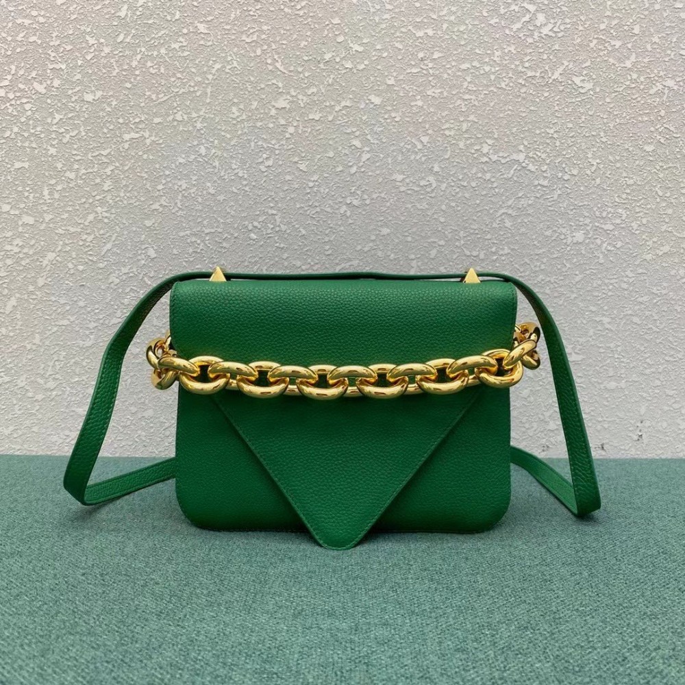 Bottega Veneta Mount Small Bag In Green Leather BVBS12425