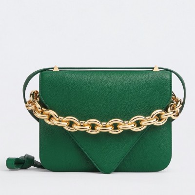 Bottega Veneta Mount Small Bag In Green Leather BVBS12425