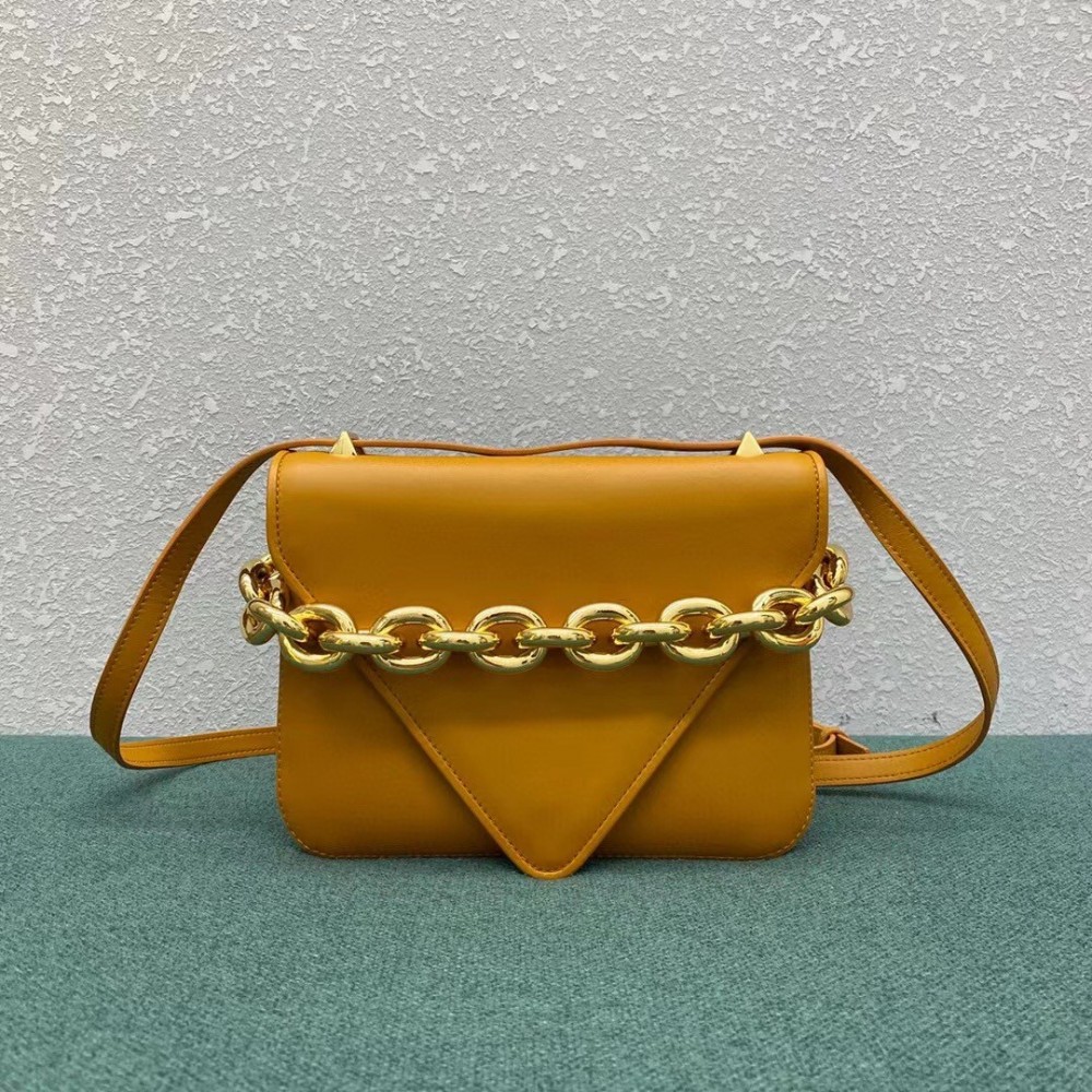 Bottega Veneta Mount Small Bag In Yellow Calfskin BVBS12428