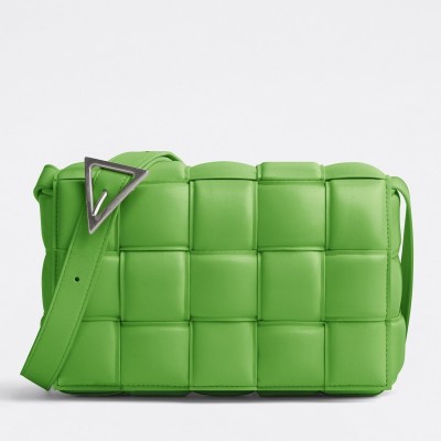 Bottega Veneta Padded Cassette Bag In Acid Green Lambskin BVBS12162