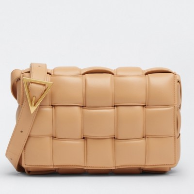 Bottega Veneta Padded Cassette Bag In Almond Lambskin BVBS12163