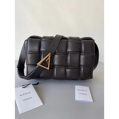 Bottega Veneta Padded Cassette Bag In Black Lambskin BVBS12166