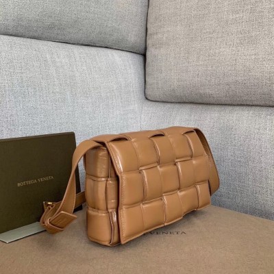 Bottega Veneta Padded Cassette Bag In Caramel Calfskin BVBS12167