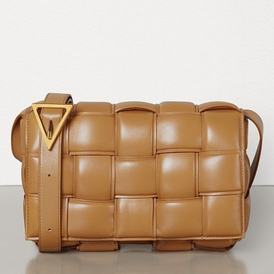 Bottega Veneta Padded Cassette Bag In Caramel Calfskin BVBS12167