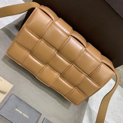 Bottega Veneta Padded Cassette Bag In Caramel Lambskin BVBS12168