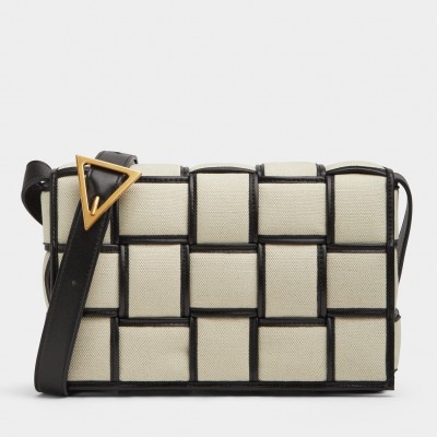 Bottega Veneta Padded Cassette Bag In Natural Canvas BVBS12180