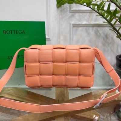 Bottega Veneta Padded Cassette Bag In Peachy Calfskin BVBS12183