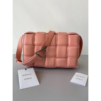 Bottega Veneta Padded Cassette Bag In Peachy Lambskin BVBS12184