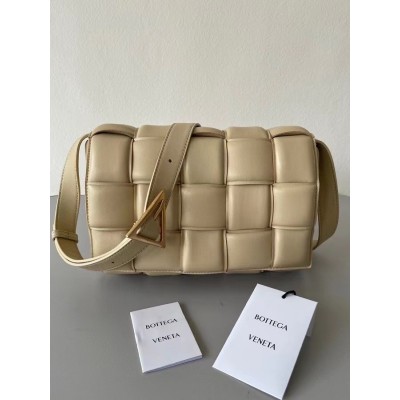 Bottega Veneta Padded Cassette Bag In Porridge Lambskin BVBS12186