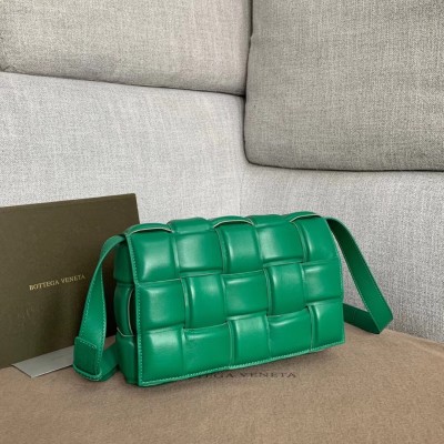 Bottega Veneta Padded Cassette Bag In Racing Green Calfskin BVBS12187