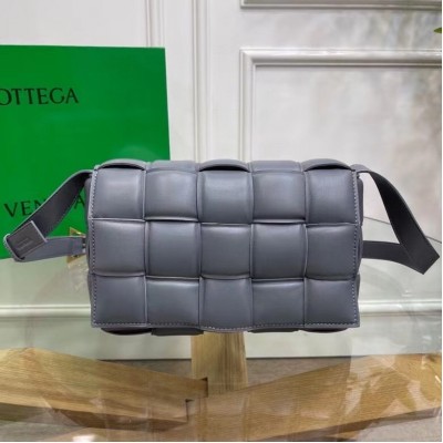 Bottega Veneta Padded Cassette Bag In Thunder Calfskin BVBS12192