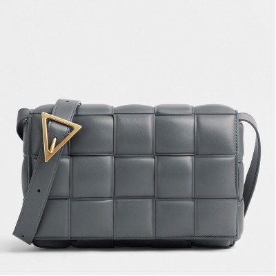 Bottega Veneta Padded Cassette Bag In Thunder Lambskin BVBS12193