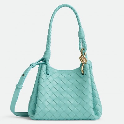 Bottega Veneta Parachute Small Bag in Green Oasis Intrecciato Lambskin BVBS12432